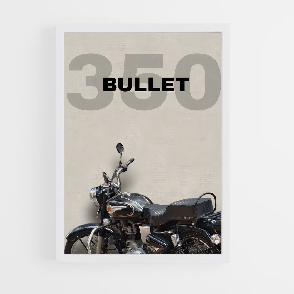 Poster Éblouissant Bullet – affiche Royal Enfield (vue 3)